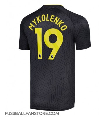 Everton Vitaliy Mykolenko #19 Replik Auswärtstrikot 2024-25 Kurzarm